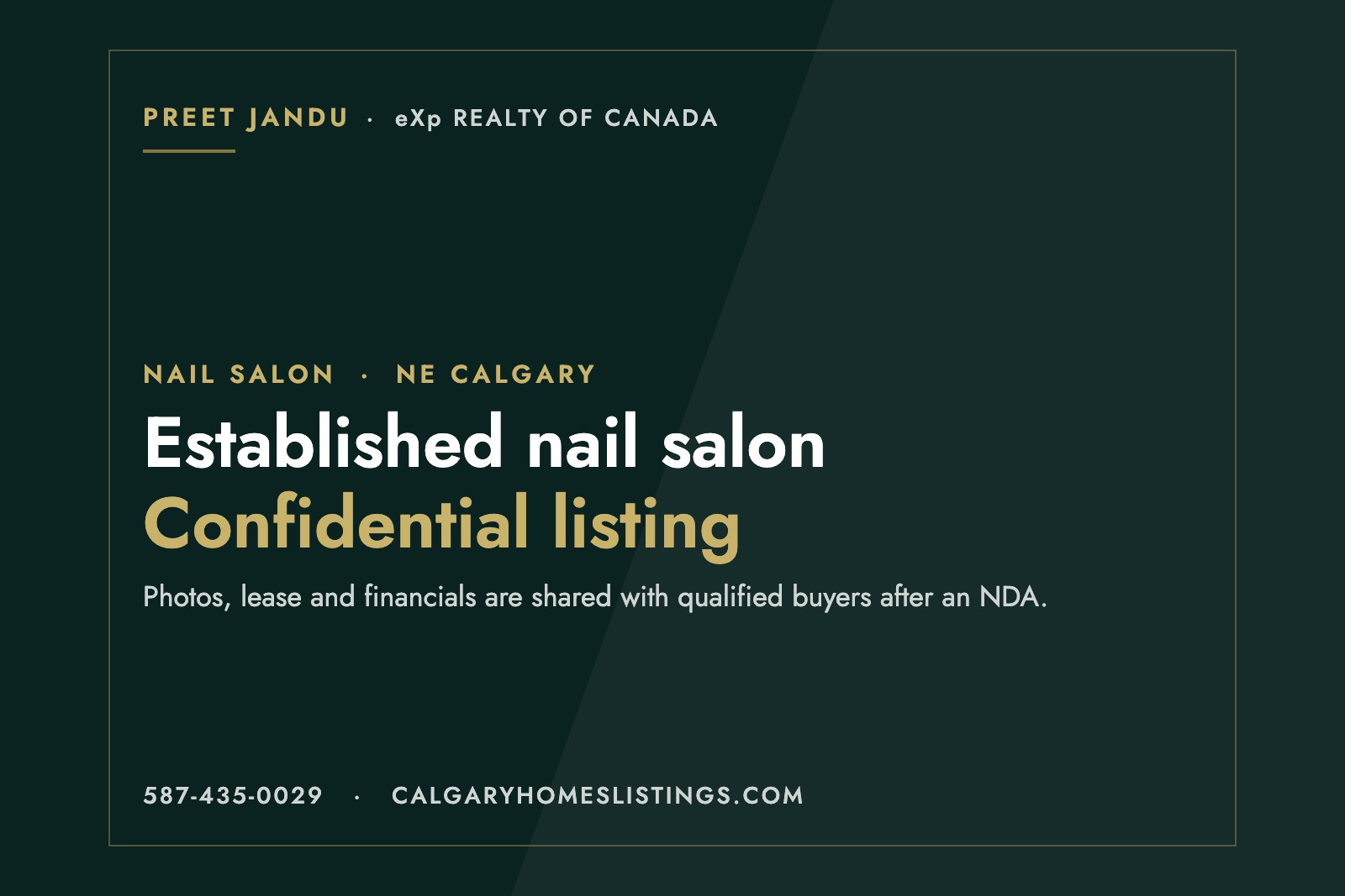 Established Nail Salon — Northeast Calgary