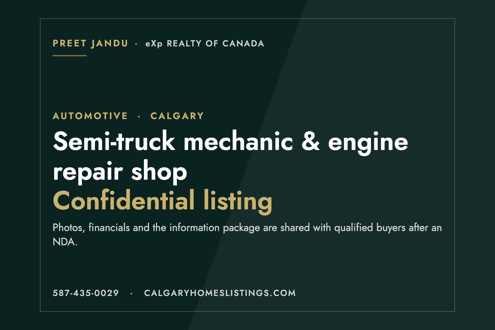 Semi-truck mechanic and engine repair shop
